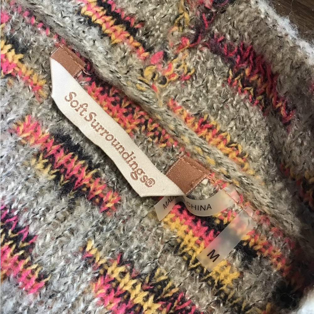 Soft Surroundings Multicolor Patterned Cardigan - image 4